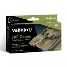 Vallejo airbrush festékkészlet 6x18ml – IDF Colors