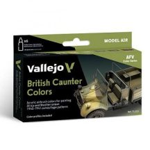   Vallejo airbrush festékkészlet 6x18ml – British Caunter Colors