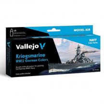   Vallejo airbrush festékkészlet 8x18ml – Kriegsmarine WWII German Colors
