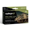 Vallejo airbrush festékkészlet 6x18ml – WWII USMC Colors Sand Patterns 1945