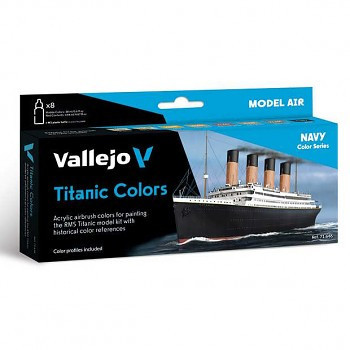 Vallejo airbrush festékkészlet 8x18ml – Titanic Colors
