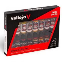   Vallejo modellező festékkészlet 16x18ml – Leather & Metal