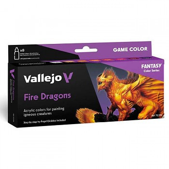 Vallejo modellező festékkészlet 8x18ml – Fire Dragons