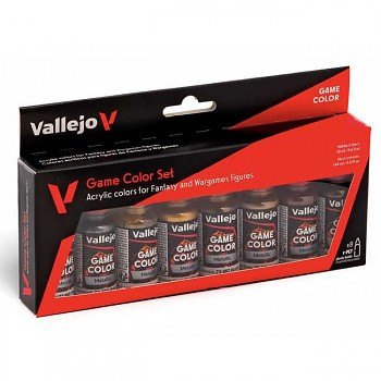 Vallejo modellező festékkészlet 8x18ml – Metallic Colors
