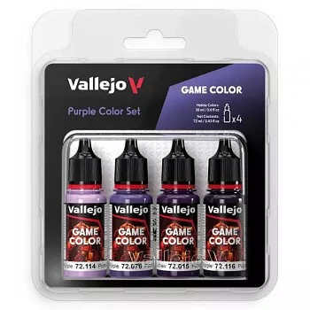 Modellező festék set Vallejo 4x18ml – Purple Color Set