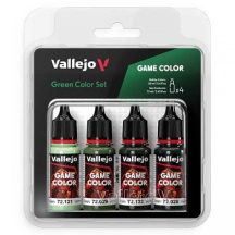 Festékkészlet set Vallejo 4x18ml – Green Color Set
