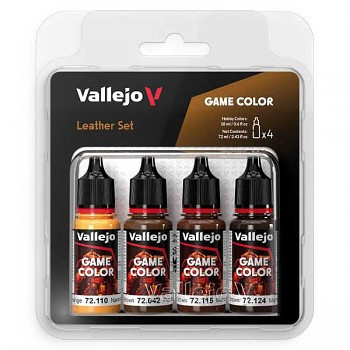 Vallejo modellező festékkészlet 4x18ml – Leather Set