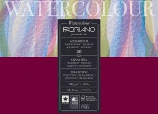 Fabriano akvarell 200g 18x24cm pad for watercolor Fabriano akvarell 200g 18x24cm pad for watercolor