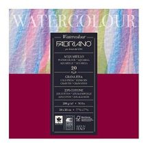 Akvarellpapír tömb Fabriano 200g 20x20cm - 20 lap