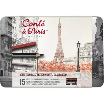 Rajzkészlet Conte and Paris 15 db