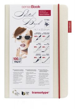 Transotype Sensebook sketchbook fehér canvas