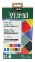 Vitrail üvegfesték készlet 12x20ml