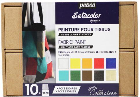 Setacolor Fedő - 10 színes készlet textilekhez (fedő)