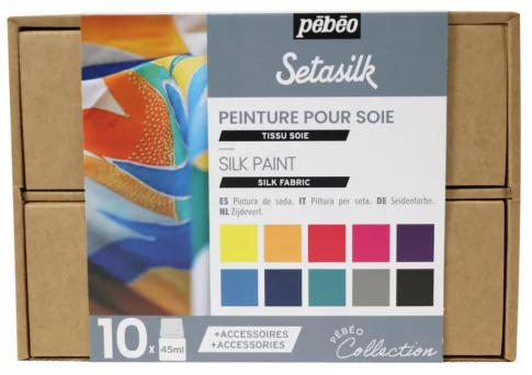 Setasilk - 10 színes készlet selyemhez