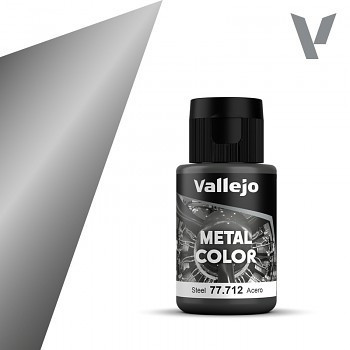 Vallejo Metal Color festék 32ml – 712 Steel