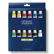 Olajfesték készlet Lefranc Fine oil 12x20ml