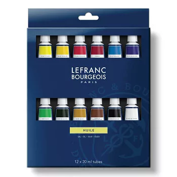 Olajfesték készlet Lefranc Fine oil 12x20ml