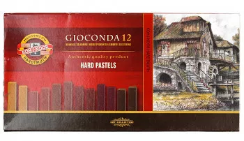 Gioconda keménypasztell 12 db - barna árnyalatok