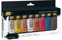 Set of acrylic paints Kreul Solo Goya 8x20ml metallic shades
