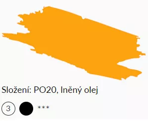 Olajfesték Umton 20ml – 0013 Kadmium Sötét sárga