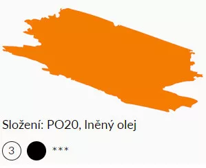 Olajfesték Umton 20ml – 0014 Kadmium Világos narancs