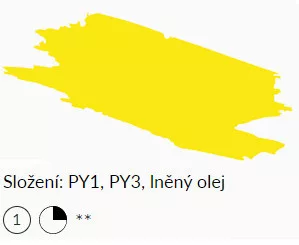 Olajfesték Umton 20ml – 0015 Állandó sárga közepes