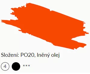 Olajfesték Umton 20ml – 0017 Kadmium Világos vörös