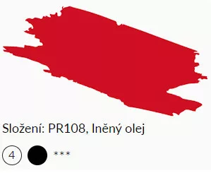 Olajfesték Umton 20ml – 0018 Kadmium Sötét vörös