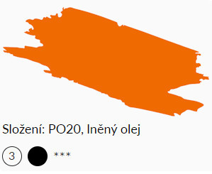 Olajfesték Umton 20ml – 0021 Kadmium Sötét narancs