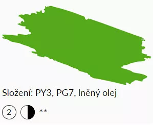 Olajfesték Umton 20ml – 0035 Állandó zöld nagy