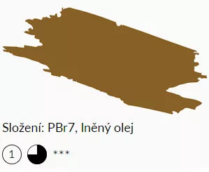 Olajfesték Umton 20ml – 0042 Siena természetes