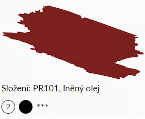 Olajfesték Umton 20ml – 0046 Angol vörös