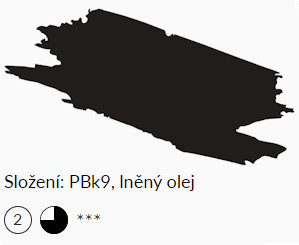 Olajfesték Umton 20ml – 0052 Csont fekete