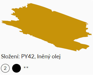 Olajfesték Umton 20ml – 0070 Vas sárga