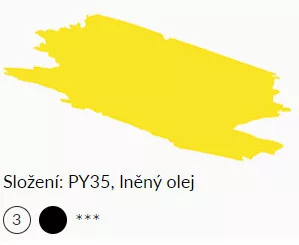 Olajfesték Umton 20ml – 0075 Kadmium sárga kiváló