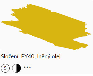 Olajfesték Umton 20ml – 0082 Aureolin