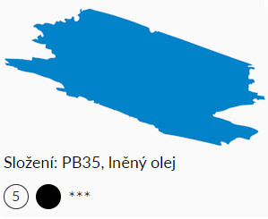 Olajfesték Umton 20ml – 0093 Coelin kék ragyogó