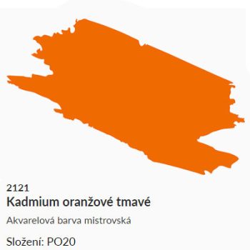 Akvarellfesték Umton 2.6ml – 2121 narancs kadmium sötét