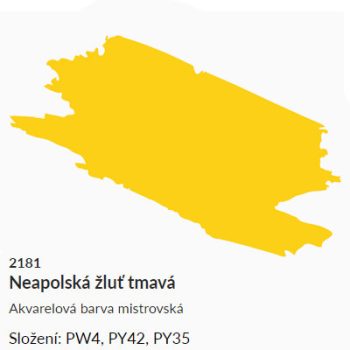 Akvarellfesték Umton 2.6ml – 2181 Sötét Nápolyi sárga