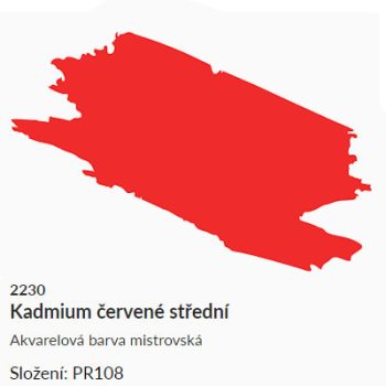 Akvarellfesték Umton 2.6ml – 2230 kadmium vörös közepes