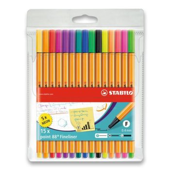 Stabilo 88 Liner készlet 15 db - Neon