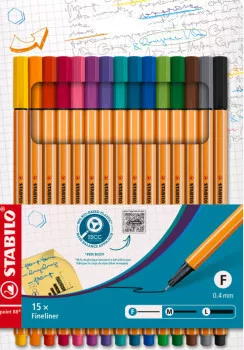 Stabilo 88 Liner készlet 15 db  Standard