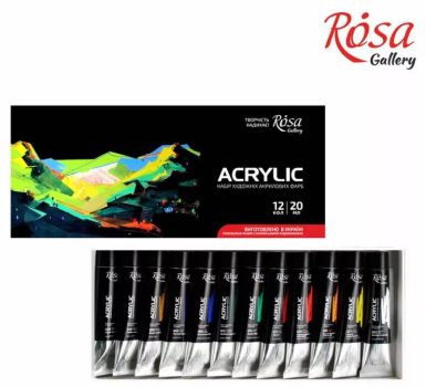Rosa Gallery akril festékkészlet 12x20ml