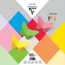 Origami papers Clairefontaine 20x20cm, 100 pcs – Mix
