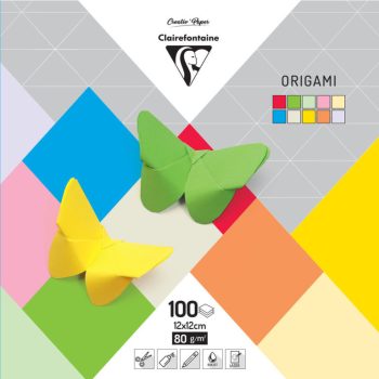 Origami papers Clairefontaine 12x12cm, 100 pcs – Mix