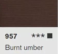 Akril Lascaux Studio 85ml  957 Burnt umber