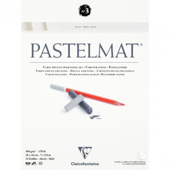 Pasztell tömb Pastelmat 24x30cm fehér 360g 12 lap