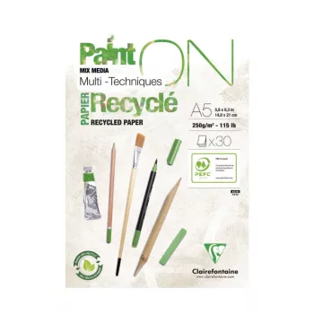 Recycled mixed media pad PaintON A5 250g