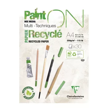 Recycled mixed media pad PaintON A4 250g