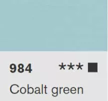 Akril Lascaux Studio 85ml  984 Cobalt green light